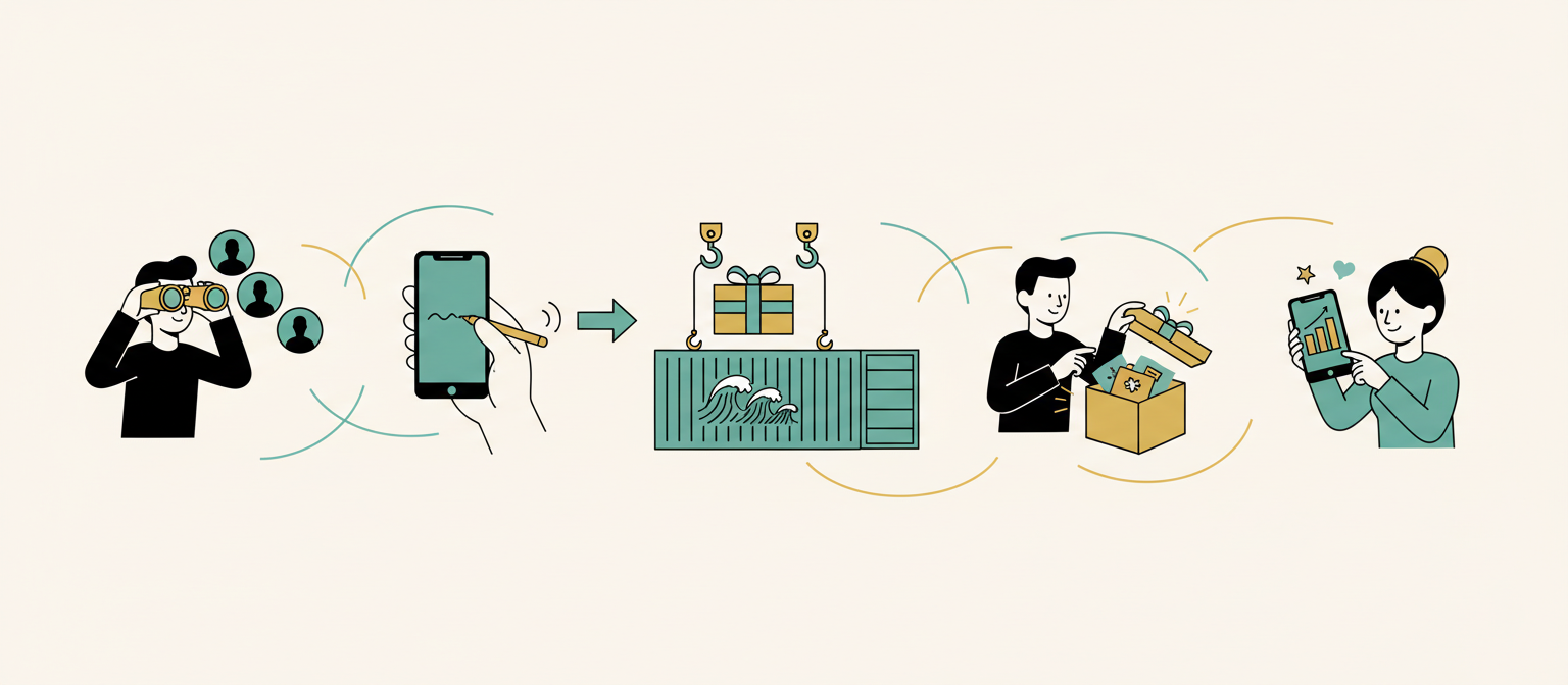 ギフティングの仕組み全体フロー図