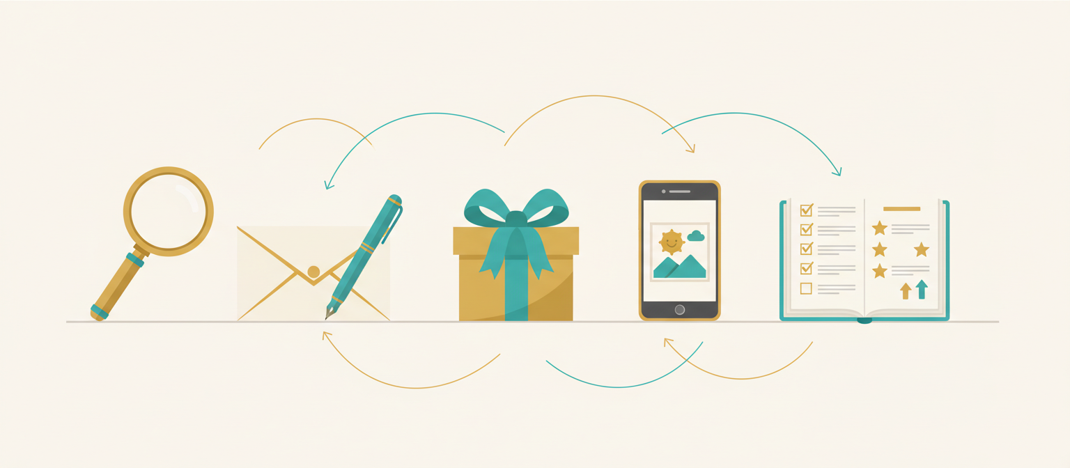 ギフティング施策の全体的なプロセス図