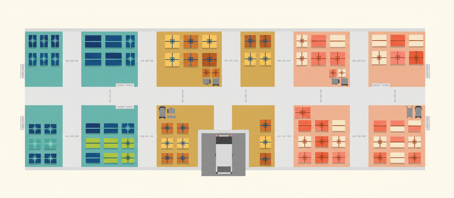 倉庫連携の最適化フロー