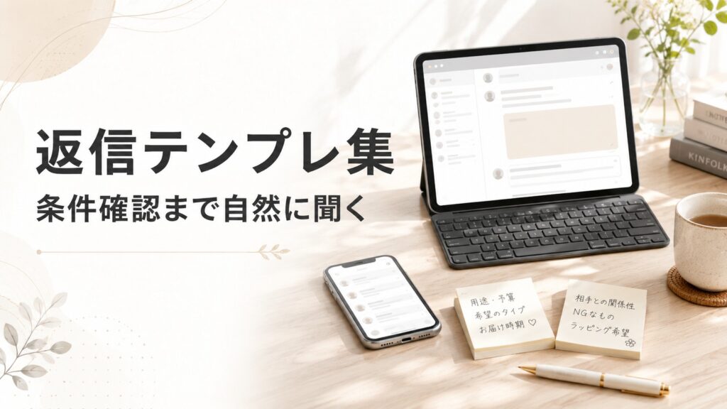 ギフティング依頼への返信テンプレ集