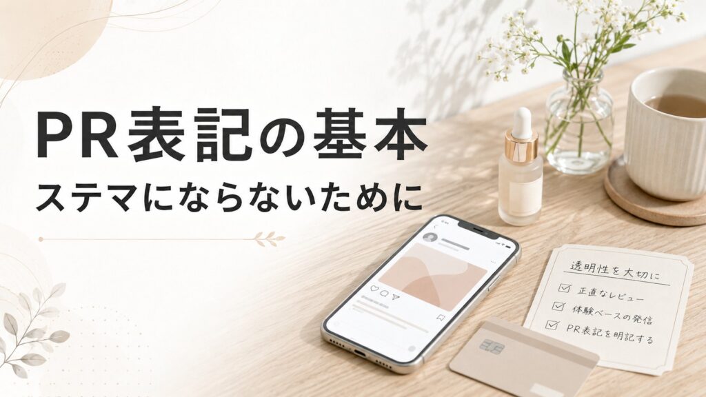 PR表記の基本とステマ対策
